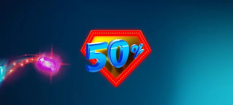 Bonus 50% na kolejną wpłatę